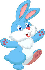 Obraz na płótnie Canvas Happy rabbit cartoon