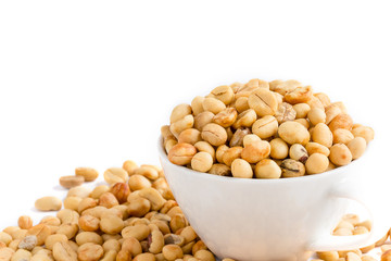 unroasted coffee beans