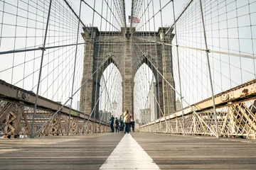 Photo sur Aluminium Brooklyn Bridge pont de New York