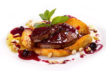 foie gras with sauce