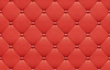 Seamless red leather upholstery pattern