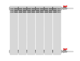 Heating radiator with thermostat isolated