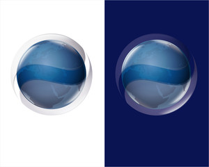 globe blue icon