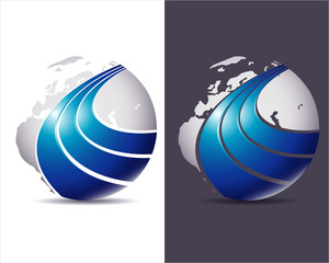 globe blue icon