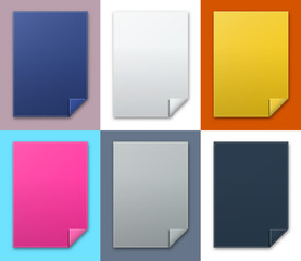 Fototapeta premium the blank stitched rectangle template set