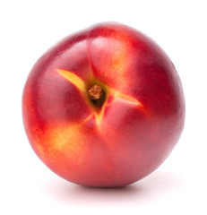 Nectarine fruit isolated on white background cutout