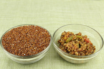 Raw and Prepared Quinoa