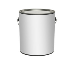 Paint can, isolated with clipping path
