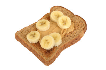 Wholegrain Toast with Peanut Butter and Banana