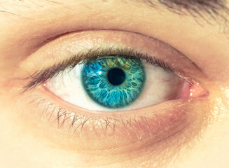 Fototapeta premium Macro image of human eye