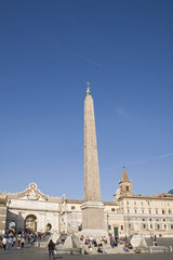 Fototapeta na wymiar Piazza del Popolo, Rome