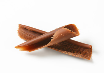 Chocolate curls
