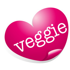 Aufkleber,Button,Herz,pink, Veggie,frei,Vektor