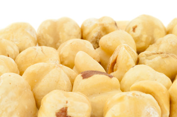 still life di nocciole pelate