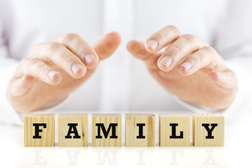 Conceptual image with the word Family