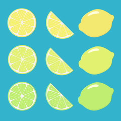 colorful lemons