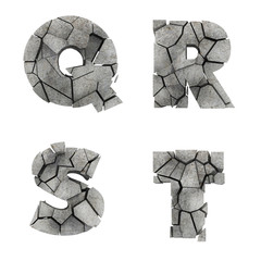 Broken Stone Font