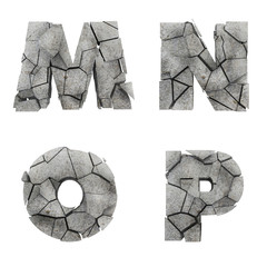 Broken Stone Font