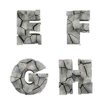 Broken Stone Font