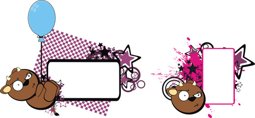 bull baby cute cartoon copyspace3
