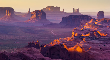 Monument Valley, west canyon, America - obrazy, fototapety, plakaty