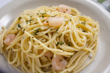 Pasta and Shrimp