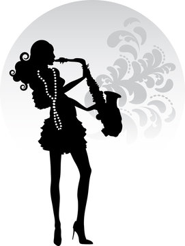 Donna con Sax