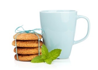 Blue coffee cup