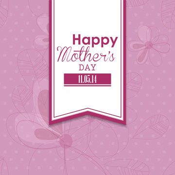 abstract happy mother's day text on a special background