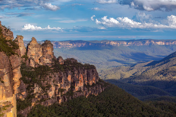 Beroemde Three Sisters-rotsformatie in Blue Mountains van NSW, Au