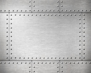 metal plates with rivets background