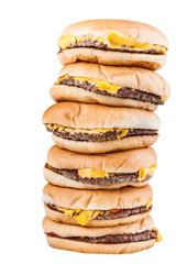 Piled burgers