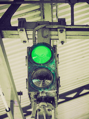 Retro look Green Light