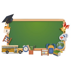Fototapeta premium Vector Schooling Board