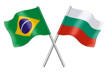 Flags: Brazil and Bulgaria