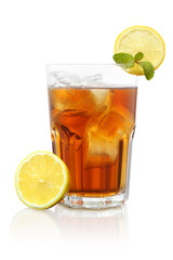 ice tea and lemon mix honey very fresh