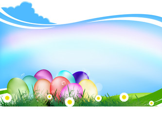 Easter Eggs.Holiday. Happy Easter.Vector