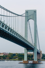 Fototapeta premium Blue Steel Suspension Bridge