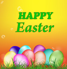 Easter Eggs.Holiday.Easter.Vector