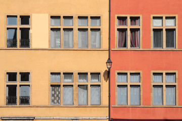 Architecture traditionnelle dans le centre de Lyon