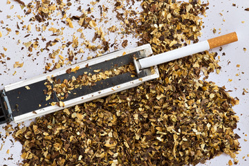 cigarette tube and hand held injector