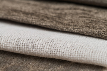 Multi color fabric texture samples