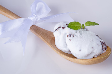 チョコミントアイス