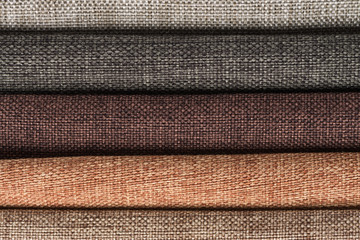 Multi color fabric texture samples