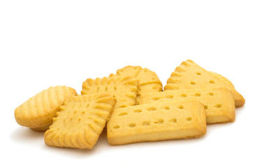 Butter cookies isolated