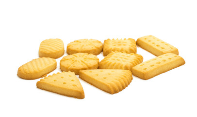 Butter cookies isolated
