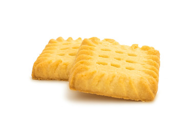 Butter cookies isolated