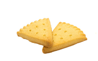 Butter cookies isolated