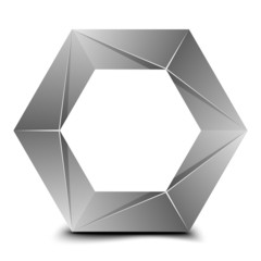 Hexagon folded figure