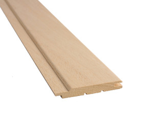 Clean freshly cut wooden plank